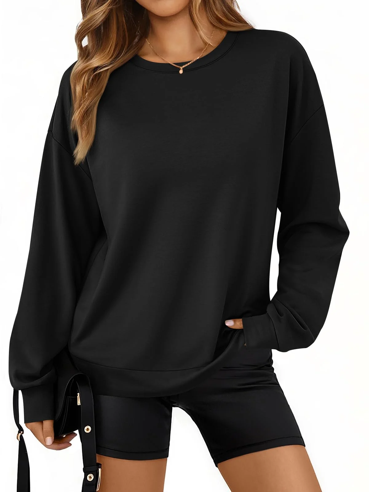 Simple Plain Crewneck Sweatshirt