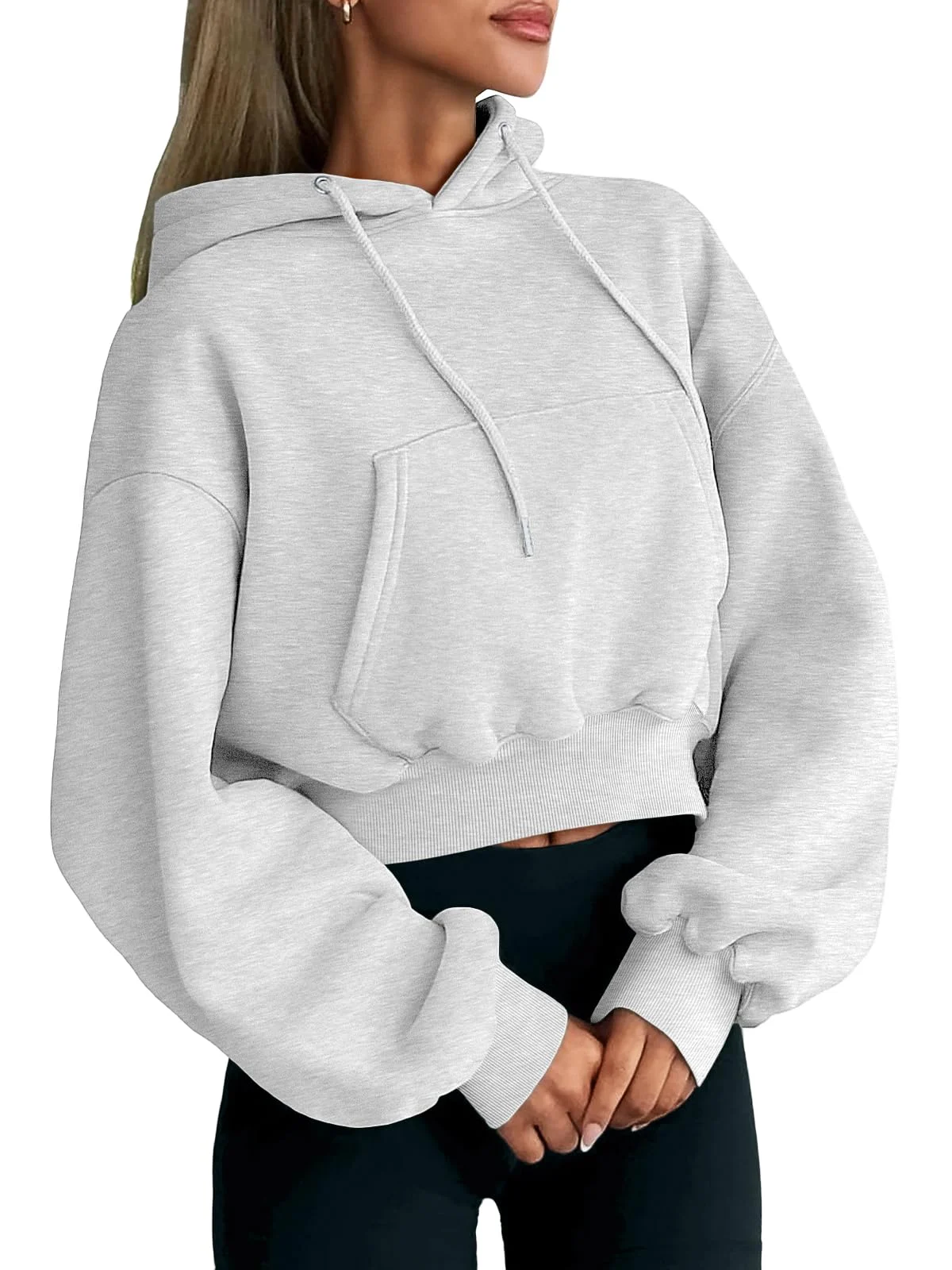 Women's Cropped Pullover Hoodie