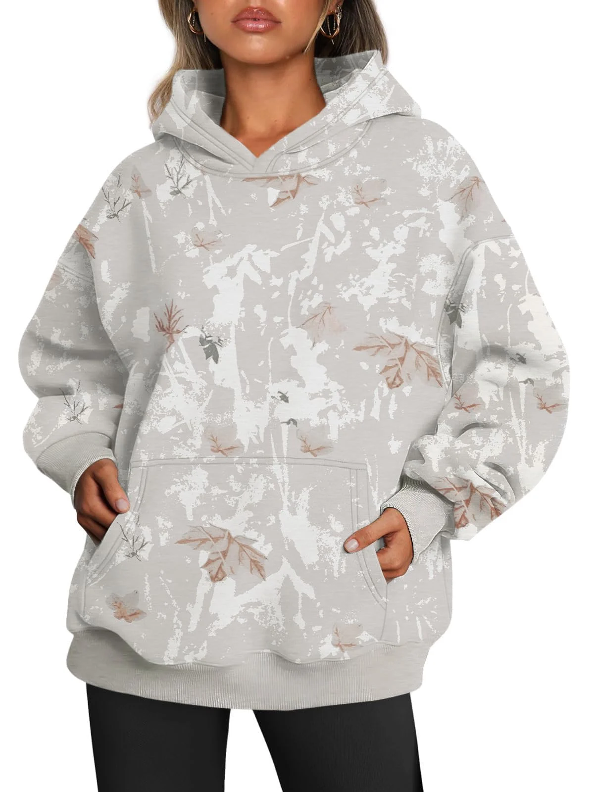 Women's Fall Camo Leaf Hoodie